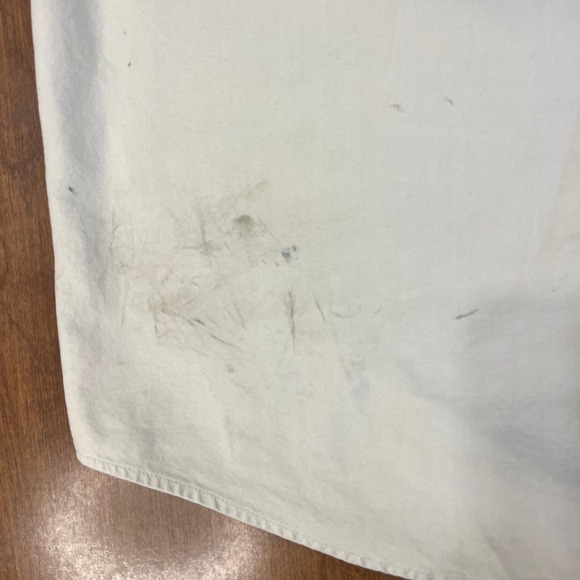 Carhartt Mens XL Tall Work Shirt Beige Button Short Sleeve Pocket Cotton As Is - Picture 12 of 12